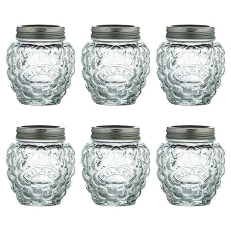 Kilner Glass Berry Jar 135 Oz Set Of 6 1800331u The Home Depot