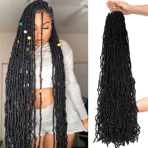 Buy 36inch Faux Locs Crochet Hair For Black Women Extended Soft Locs