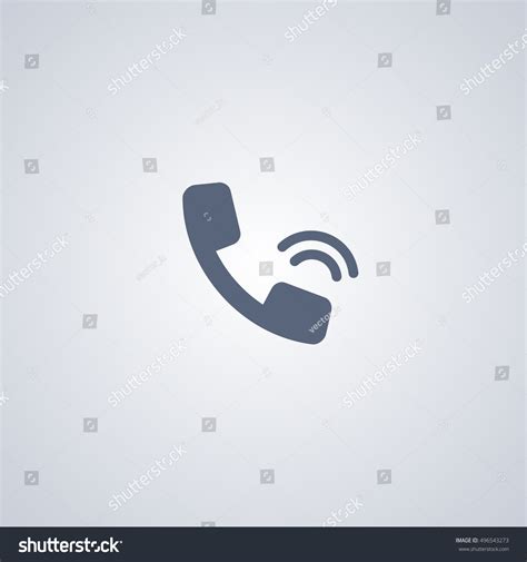 Talking On Phone Icon Stock Vector Royalty Free 496543273 Shutterstock