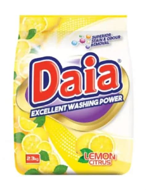 Daia Detergent Powder Lemon Citrus Colour Shield White Action Flora