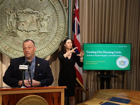 Gov Green Signs Bills That Seek To Increase Affordable Housing Reduce Homelessness Maui Now