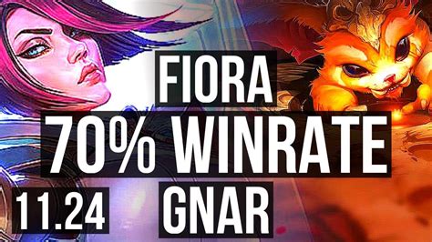 FIORA Vs GNAR TOP DEFEAT 13 Solo Kills 70 Winrate EUW Master