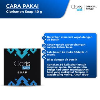 Jual Clorismen Cloris Men Soap Gr Sabun Muka Wajah Pria Untuk Kulit