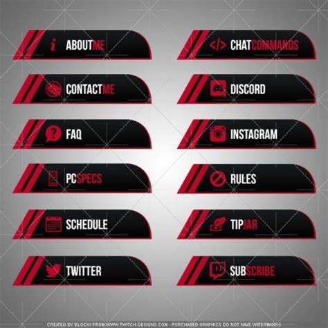 100 Free Twitch Panel Download Updated Twitch Overlay Template