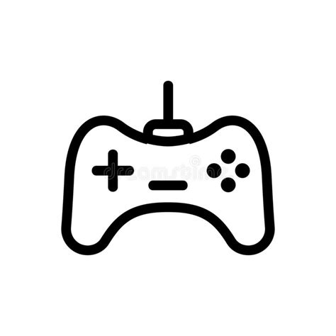 Vector De Iconos De Joystick De Juego Ilustración De Símbolo De Contorno Aislado Ilustración Del