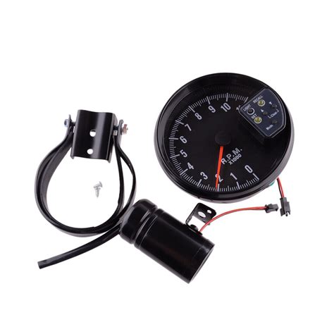 Universal 5 Inch Black 11K Prm Tachometer Speedometer 7 Color Gauge