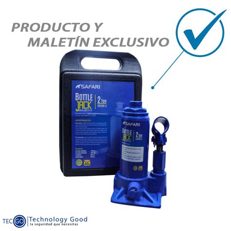 Gata Tipo Botella Toneladas C Maleta Tecgo Auto Accesorios