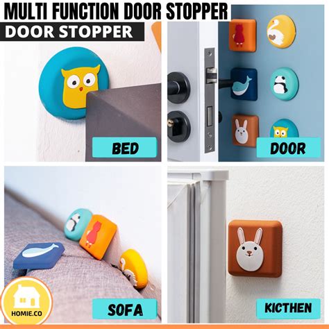 Self Adhesive Rubber Door Buffer Wall Protectors Door Handle Bumpers