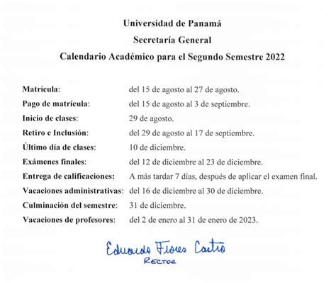 Prensa e Panamá on Twitter El Dr eflorescastro rector de la