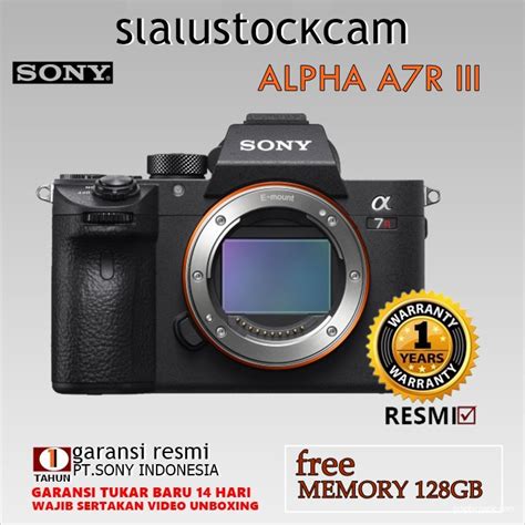 Jual SONY A7R III BODY ONLY CAMERA MIRRORLESS SONY ALPHA A7R III