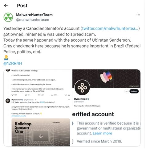 Verified X Twitter Accounts Hacked To Spread Cryptoscams Gridinsoft Blog