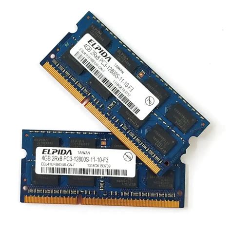 ELPIDA RAMs DDR3 4GB 1600MHz Laptop Memory Ddr3 4GB 2Rx8 PC3 12800S 1