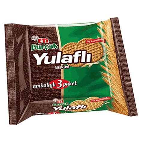 Eti Burçak Yulaflı Bisküvi 3 lü Paket 375 Gr Ordu Sanal Market