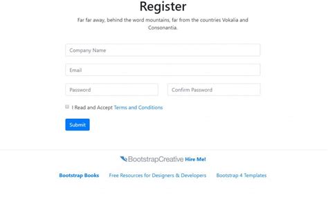 15 Bootstrap Registration Form Template Examples Onaircode