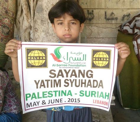 Foto Terima Kasih Dari Anak Anak Yatim Palestin Syria Haluan Palestin