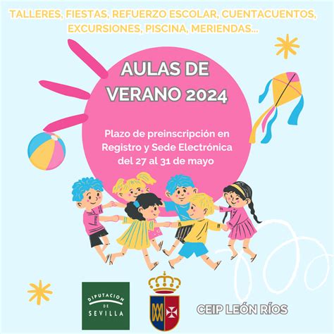 LA INSCRIPCIÓN PARA EL AULA DE VERANO SERÁ DEL 27 AL 31 DE MAYO