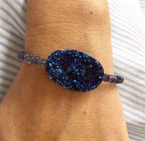 Stunning Navy Blue Druzy Bracelet Only A Few In Stock Email In