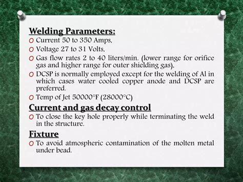 Ppt Of Plasma Arc Welding Detailed Overview Paw Ppt