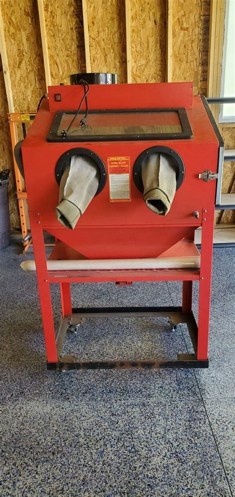 Central Pneumatic Lb Capacity Floor Abrasive Blast Cabinet W