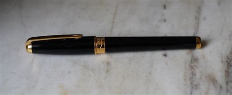 Stylo Plume S T Dupont Olympio Xl En Laque De Chine Noire Plume En Or