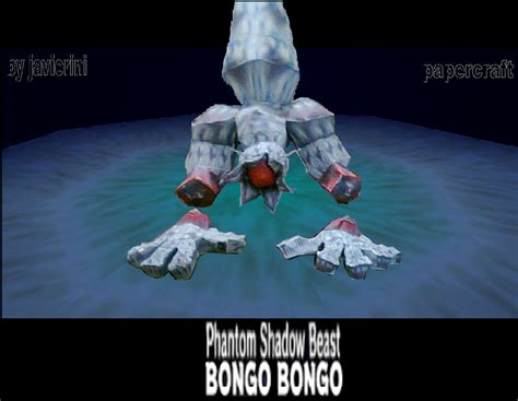 Zelda Papercraft Phantom Shadow Beast Bongo Bongo Papertoys