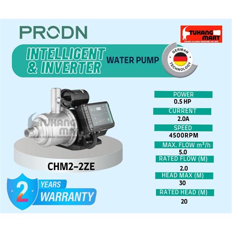 CHM2 2ZE PRODN INTELELIGENT INVERTER SELF PRIMING MULTI STAGE PUMP