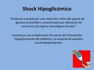 Shock hipoglicémico PPT