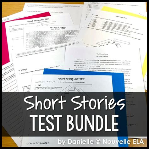 Classic Short Stories Unit Test Bundle Nouvelle Ela Teaching Resources