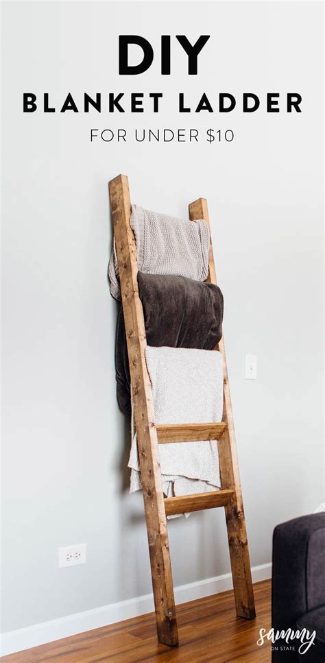 Diy Rustic Blanket Ladder Artofit