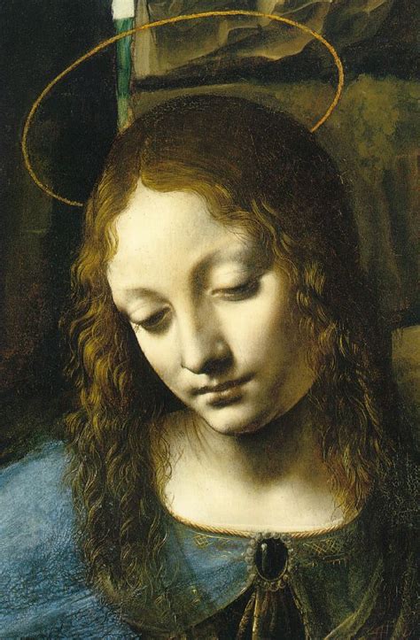 LEONARDO DA VINCI 1452 1519 Virgin Of The Rocks Detail