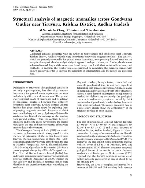 (PDF) Structural analysis of magnetic anomalies across Gondwana Outlier ...