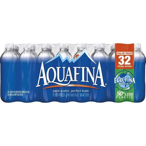 Aquafina Purified Drinking Water 16 9 Ounce 32 Bottles