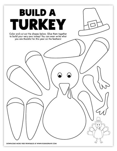 Turkey Printable Cut Out