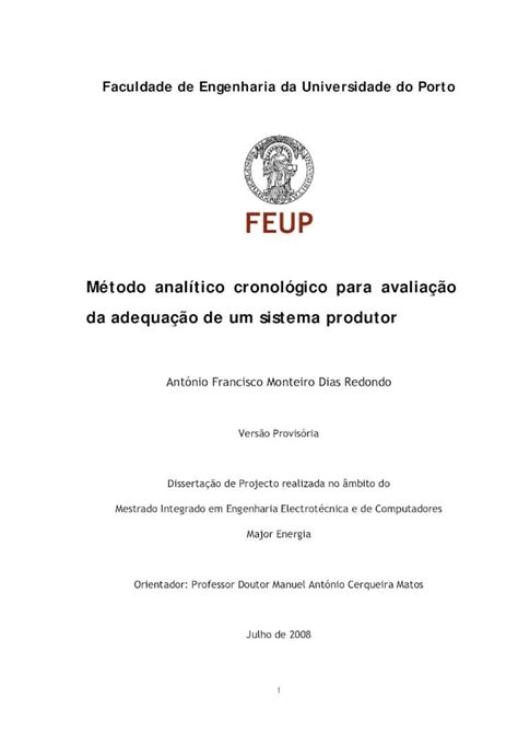 Pdf M Todo Anal Tico Cronol Gico Para Avalia O Da Adequa O De