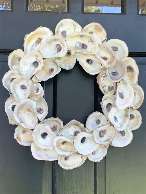 Oyster Shell Wreath Handmade Artisan Home Decor HERE A Pop Up Shop