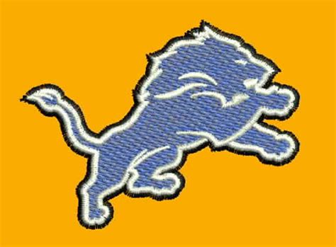 Detroit Lions Nfl Football Embroidery Machine Design File Etsy