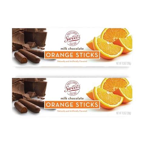 Sweet Candy Company Milk Chocolate Orange Sticks Gourmet