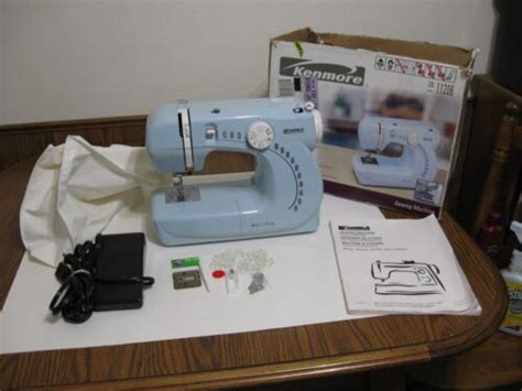 Kenmore Mini Ultra Sewing Machine Model 385 11206300 Baby Blue EBay