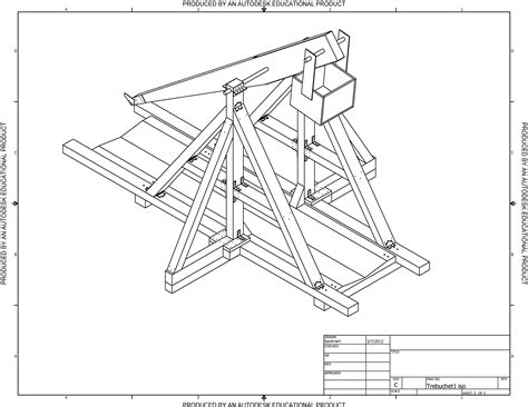 Medieval Trebuchet Blueprints