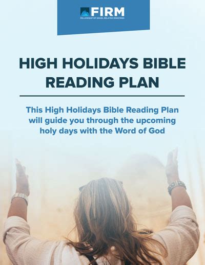 High Holidays Bible Reading Plan Free Pdf Guide Firm Israel