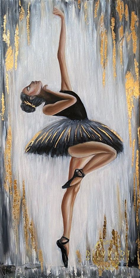 Abstract Ballerina Painting Original Black Ballerina Wall Art - Etsy ...
