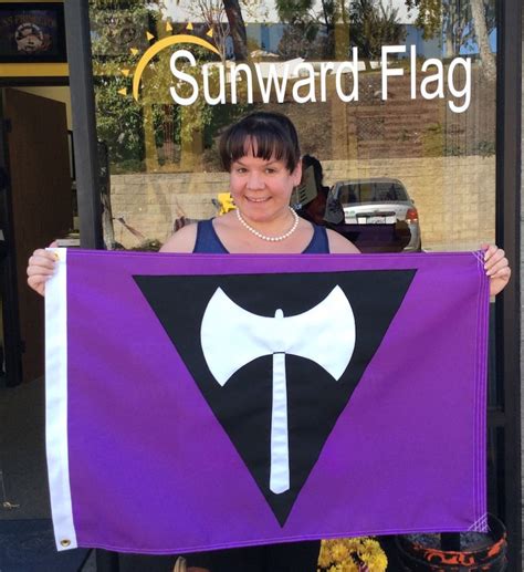 Lesbian Pride Flag 2 X3 Lesbian Flag Purple Axe Etsy