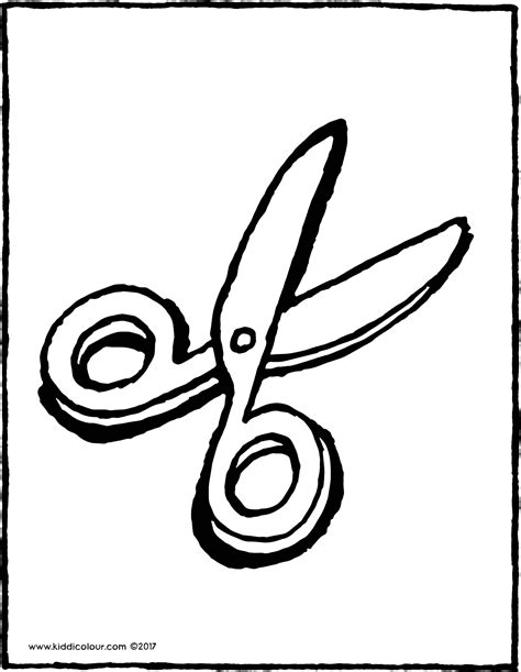 Gallery For Scissor Hatch Drawing Sketch Coloring Page