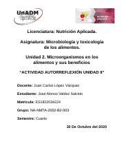 NMTA U2 ATR JOVS docx Licenciatura Nutrición Aplicada Asignatura