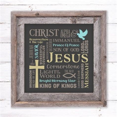 Subway Art Svg Names Of Jesus Svg Subway Words Art Sign Svg For Signs Cut Files Farmhouse