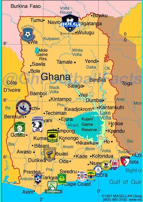 Info Graphic Location Of Ghana Premier League Clubs