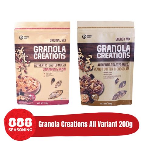 Jual HUNDRED SEEDS GRANOLA CREATION 200G Shopee Indonesia