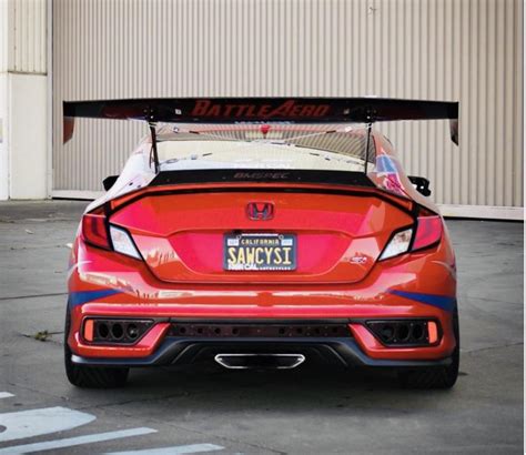 Gt Wing On The Coupe 2016 Honda Civic Forum 10th Gen Type R Forum Si Forum