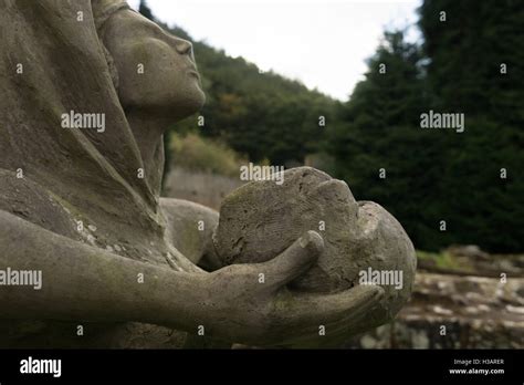 Madonna Of The Cross Sculpture Mount Grace Priory Stock Photo Alamy