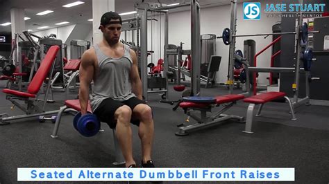 Dumbbell Incline Seated Front Raise